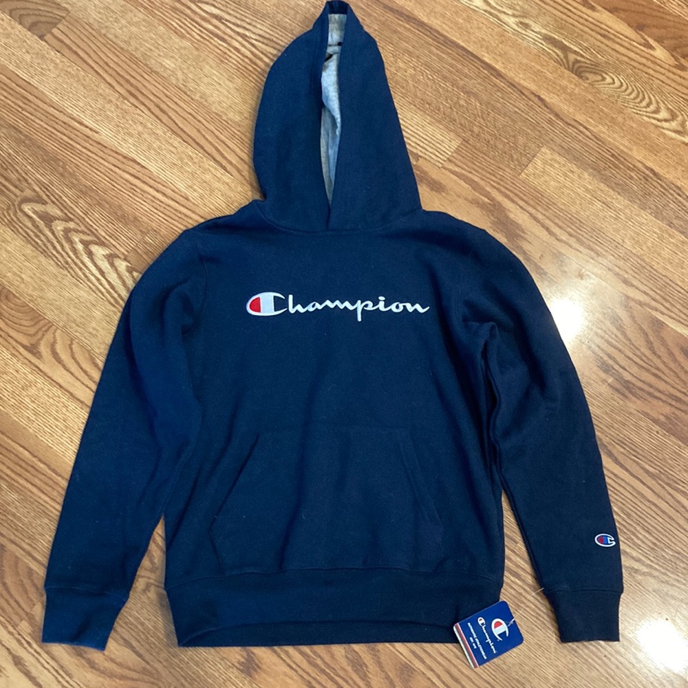 Champion “appliqué logos” sweatshirt hoodie *New*